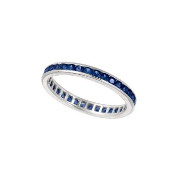 All around sapphire ring In 14K White Gold R5920WS