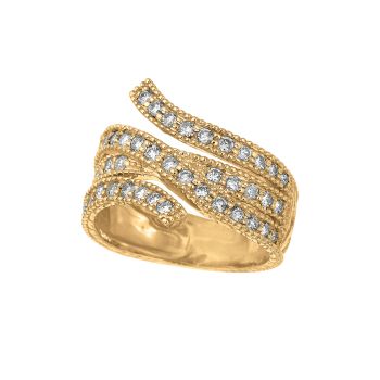 1.02 ct G-H SI2 Diamond ring In 14K Yellow Gold R6559YD