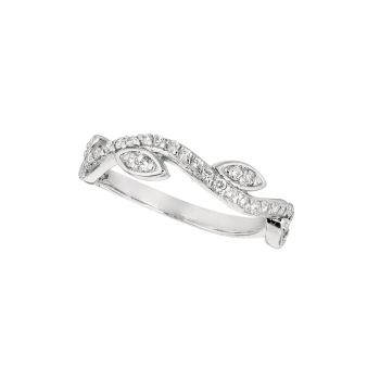 0.36 ct G-H SI2 Diamond marquise shape ring In 14K White Gold R6890WD