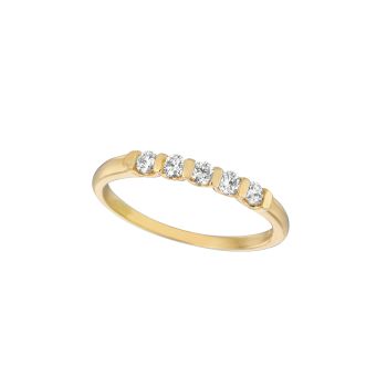0.25 ct G-H SI2 Diamond ring In 14K Yellow Gold R6945.25Y