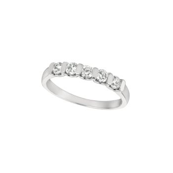 0.50 ct G-H SI2 Diamond ring In 14K White Gold R6945.50W