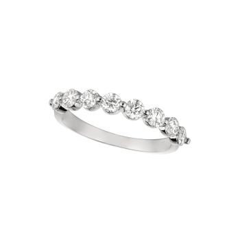 1.00 ct G-H SI2 Diamond ring In 14K White Gold R7121-1WD