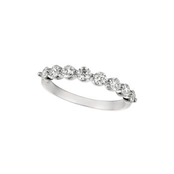 0.75 ct G-H SI2 Diamond ring In 14K White Gold R7121.75WD