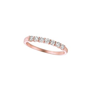 0.34 ct G-H SI2 Diamond ring In 14K Rose Gold R7132.33PD