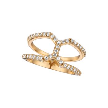 0.43 ct G-H Diamond ring In 14K Yellow Gold R7147YD