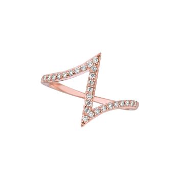 0.25 ct G-H Diamond ring In 14K Rose Gold R7148PD