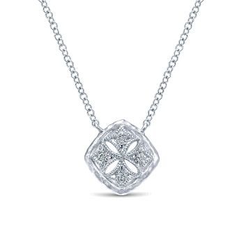 0.06 ct - Necklace
 925 Silver Diamond Fashion /NK4643SV5JJ-IGCD
