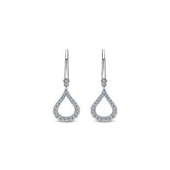 0.30 ct - Earrings
 14k White Gold Diamond Drop /EG12201W45JJ-IGCD