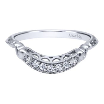 0.13 ct F-G SI Diamond Black Agate Fashion Ladie's Ring In 18K White Gold WB10030W83JJ