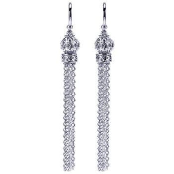 925 Silver Drop Earrings EG11265SVJJJ