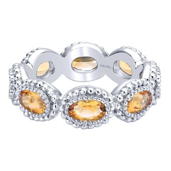 1.98 - Ladies' Ring
 925 Silver Citrine Stackable /LR5930-5SVJCT-IGCD