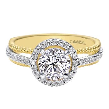 Gabriel & Co engagement ring 0.25ct diamond