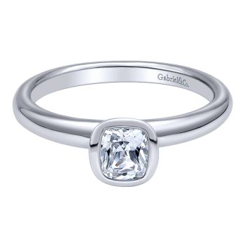 Solitaire Engagement Ring - In 14k White Gold /ER9664W4JJJ-IGCD