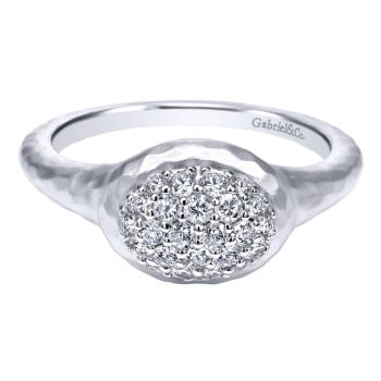 White Sapphire Fashion Ladie's Ring In Silver 925 LR50526SVJWS