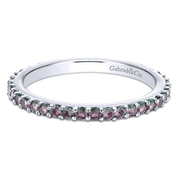 0.6 - Ladies' Ring
 14k White Gold Synthetic Alexandrite Stackable /LR4576W4JSX-IGCD