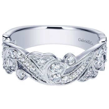 0.50 ct - Ladies' Ring
 14k White Gold Diamond Stackable /LR9226W45JJ-IGCD