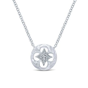 0.04 ct - Necklace
 925 Silver Diamond Fashion /NK4493SV5JJ-IGCD
