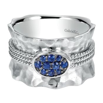 Sapphire Fashion Ladie's Ring In Silver 925 LR50027SVJSA