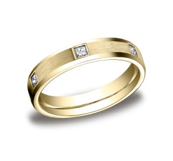 0.60 ct 6mm Comfort fit Satin Finished Eternity Diamond Wedding Band In 14K Yellow Gold CF52683214KY-IBMD