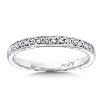 Diamond and 14K White Gold Wedding Ring (0.12ct. tw.) /CR555BW
