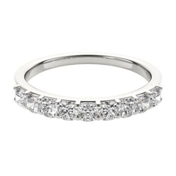1.00ct 9 stone Gallery Ring - Cushion Cut Diamond Band set in White, Rose,Yellow Gold or Platinum | F-G VS1 ID-9SHI100-CUSH