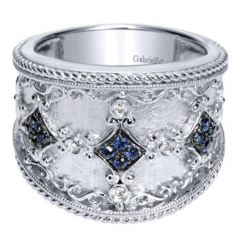 0.04 ct F-G SI Diamond Amethyst Fashion Ladie's Ring In Silver 925 LR6952SV5SA