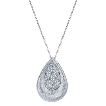 0.09 ct - Necklace
 925 Silver Diamond Fashion /NK4489SV5JJ-IGCD
