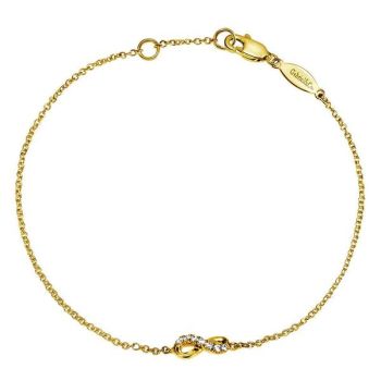 0.06 ct Diamond Chain Bracelet In 14K Yellow Gold TB2990Y45JJ