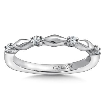 Stackable Wedding Band in 14K White Gold (.10 ct. tw.) /CRS813BW