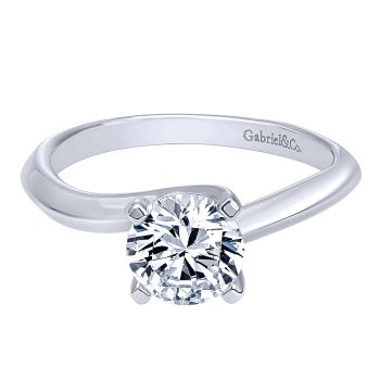 Diamond Engagement Ring Set in 14K White Gold Bypass /ER10202W4JJJ-IGCD