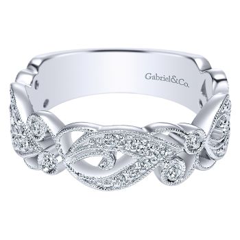 0.30 ct - Ladies' Ring
 14k White Gold Diamond Stackable /LR9224W45JJ-IGCD