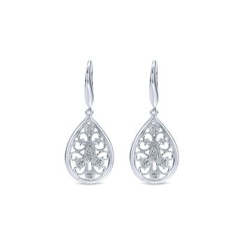 0.20 ct - Earrings
 925 Silver Diamond Drop /EG11894SV5JJ-IGCD