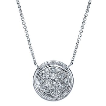 0.3 ct - Necklace
 925 Silver White Sapphire Fashion /NK4018SVJWS-IGCD