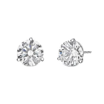 6ctw Lab Grown Round Martini Diamond Stud Earrings from ID Jewelry