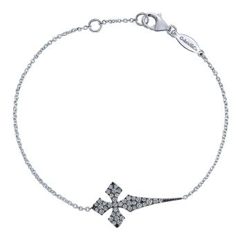 Bracelet
 925 Silver White Sapphire Cross /TB3680SVJWS-IGCD