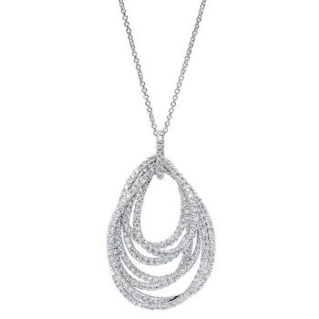 18k White Gold Diamond Fashion Necklace NK4034W84JJ