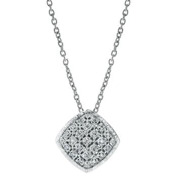 0.14 ct - Necklace
 925 Silver Diamond Fashion /NK3991SV5JJ-IGCD