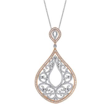 18k White/pink Gold Diamond Fashion Necklace NK4205T84JJ