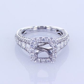 1.80CT 18KT WHITE GOLD PRINCESS HALO DIAMOND ENGAGMENT RING CHANNEL SETTING KR11226XD150A-2-IEBD