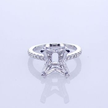 0.65CT 18KT WHITE GOLD DIAMOND ENGAGEMENT SETTING KR14422XD400A-1-IEBD