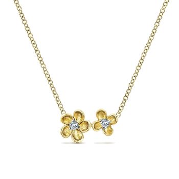0.05 ct - Necklace
 14k Yellow Gold Diamond Fashion /NK4749Y45JJ-IGCD