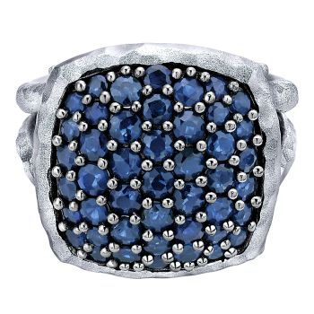 2.58 ct - Ladies' Ring
 925 Silver And Sapphire Fashion /LR50593SVJSB-IGCD