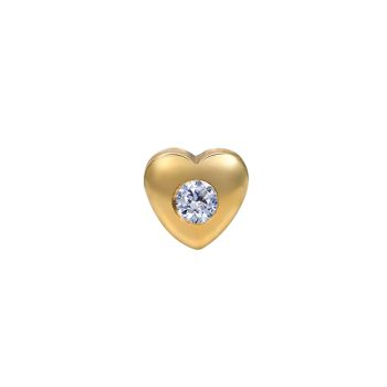 18k Yellow Gold Diamond Locket Charm Pendant PT996Y85JJ