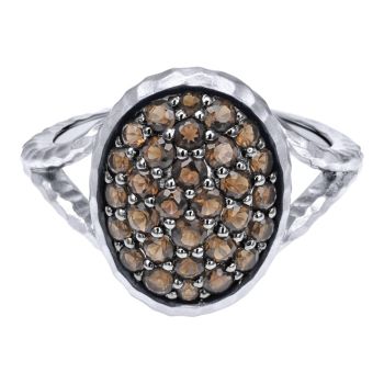 Smoky Quartz Fashion Ladie's Ring In Silver 925 LR50503SVJSQ