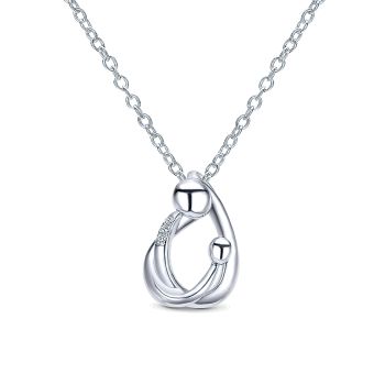0.02 ct - Necklace
 925 Silver Diamond Fashion /NK2849SV5JJ-IGCD