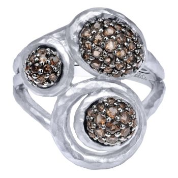 Smoky Quartz Fashion Ladie's Ring In Silver 925 LR50504SVJSQ