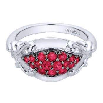 Ruby Fashion Ladie's Ring In Silver 925 LR50098SVJRA