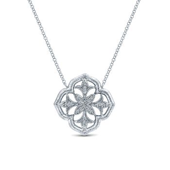 0.13 ct - Necklace
 925 Silver Diamond Fashion /NK4072SV5JJ-IGCD