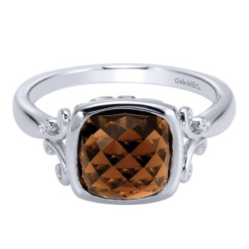Smoky Quartz Fashion Ladie's Ring In Silver 925 LR6845SVJSQ