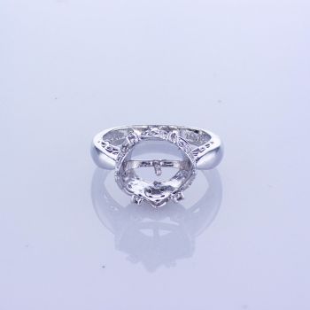 0.18ct PLATINUM MOUNTING FOR PEARL  009402